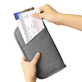 Travel Wallet RFID Blocking Passport Wallet Holder Cover Waterproof Document Organizer Bag with