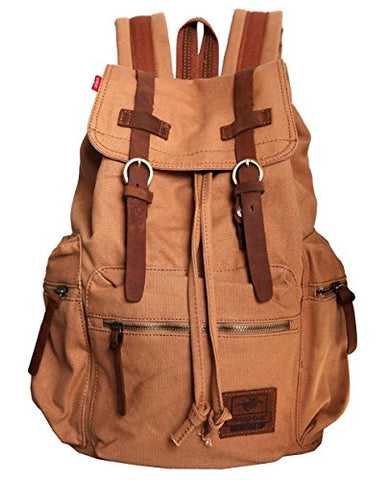 PsmGoods AUGUR Canvas Unisex Fashionable Backpack Rucksack Daypack School Bag
