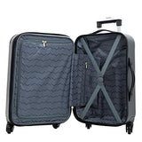 Travelers Club Sky+ Luggage Set, Black, 5 Piece