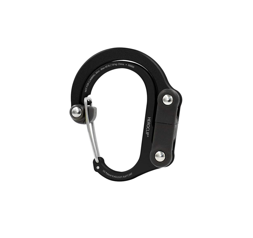 HEROCLIP Carabiner Clip and Hook (Mini) | For Travel, Luggage, and Small Bags