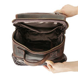 Polare Men'S Full Grain Leather Shoulder Bag Messenger Bag Travel Bag Business Bag Working Bag