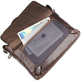 Leather Laptop Crossbody Shoulder Bag For Men Handbag Berchirly Business Computer Briefcase
