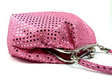 Handbag FabCloud Eve metallic pink dot by WiseGloves clutch purse pocket cosmetic make up pouch bag handbag accessory