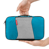 Travel Packing Cubes, Gonex Luggage Organizers L+M+3XS+Laundry Bag Blue