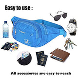 Waist Bag Fanny Pack Travel Belt Hip Pouch Purse for Men Women Running Walking Hiking