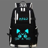 Yoyoshome Sailor Moon Anime Luna Cosplay College Bag Daypack Bookbag Backpack School Bag
