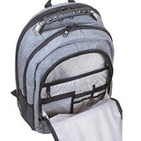 Dejuno Commuter Backpack Checkpoint-Friendly 15.6" Laptop Pocket - Heather Grey, One Size