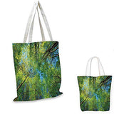 Forest Home Decor canvas messenger bag Summer Branches Tranquil Lime Conservation Area Mangrove