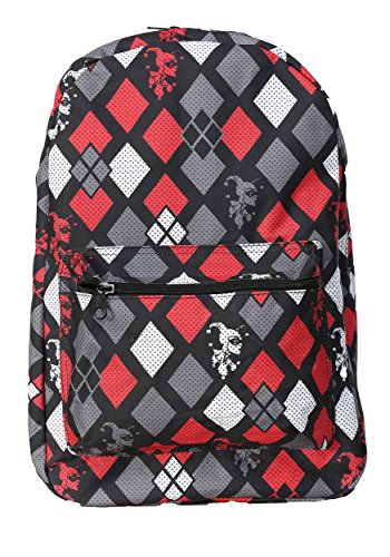 Bioworld Harley Quinn Diamonds Print Backpack Standard