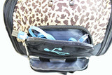 Boardingblue New United Airlines Rolling Free Personal Item Under Seat (Leopard)