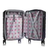 DUKAP Definity Lightweight Hardside Spinner 20'' inches carry-on Navy Blue