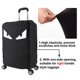Hojax Washable Luggage Cover Spandex Suitcase Cove Protective Bag Fits 26-28 Inch Luggage White Eye