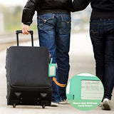 Luggage Tag Initial-Engineered Leather,Individual Letters-Personalized Luggage Tags (K)