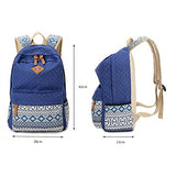 S Kaiko Canvas Backpack School Bakcpack For Women And Men With Polka Dots School Bag Daypack