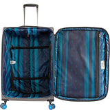 Original Penguin Luggage Platt 2 Piece Set Expandable Suitcase With Spinner Wheels, Grey