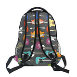 LORVIES Electric Guitars Background Casual Backpack School Bag Travel Daypack