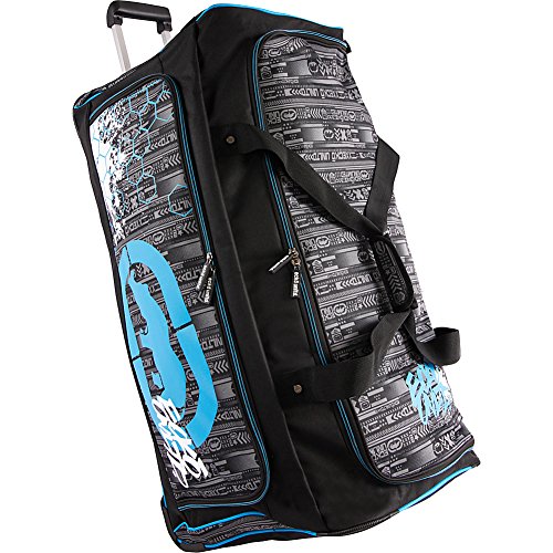 Ecko Unltd. Men's Tagger 32" Rolling Duffel Bag, Black/Blue, One Size