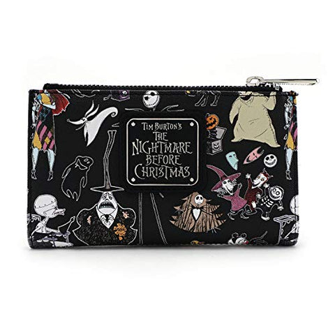 Loungefly X Nightmare Before Christmas Character Print Bi-Fold Wallet