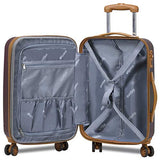 Dejuno Legion Hardside Spinner TSA Combination Lock Carry-on Suitcase-Burgundy