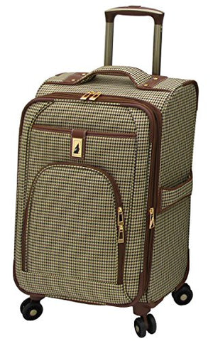 London Fog Cambridge 21 Inch Expandable Carry On, Olive