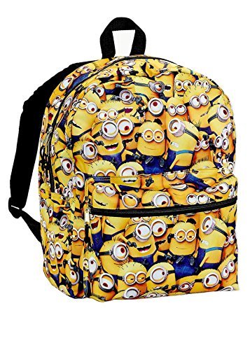 Backpack with Printed Design - Yellow/Minions - Kids