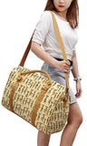 Vietsbay Women  African Women Pattern Printed Canvas Travel Duffle Bag Was_42