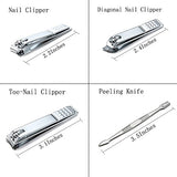 Keiby Citom Professional Stainless Steel Nail Clipper Set Nail Tools Manicure & Pedicure Set Of