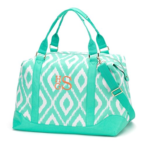 Wholesale Boutique Mini Ikat Weekender Bag - Mint