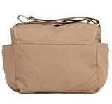 US Air Force Army Heavyweight Canvas Messenger Shoulder Bag in Mocha & Black