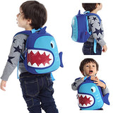 NOHOO Toddler Backpack Kids Backpack Cute Animal Schoolbag Waterproof Ocean Backpack for Baby Boys Girls Age 3 to 6 (Big Mouth Fish)