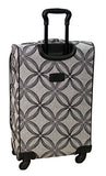 American Flyer Luggage Silver Clover 5 Piece Set Spinner, Black Gray, One Size