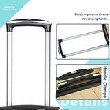 Merax 3 Piece P.E.T Luggage Set Eco-Friendly Light Weight Spinner Suitcase (Gold)