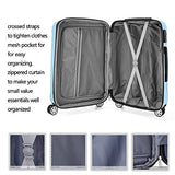 Fochier 3 Piece Expandable Spinner Luggage Set Lightweight Suitcase
