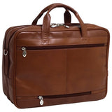 McKleinUSA ROCKFORD 86515 Brown Leather 17" Laptop Case