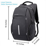 Kaka Laptop Backpack Night Light Reflective Water Resistant And Durable Bag Anti Theft Backpack