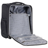 Kenneth Cole Reaction Lincoln Square 1680D Polyester 2-Wheel Underseater Carry-On, Black