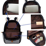 Canvas Travel Laptop Backpacks Womens College Backpack School Bag 15 inch USB Daypack Outdoor