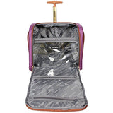 Steve Madden Global Wheeled Purple Under Seat Bag