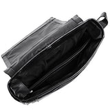 Siamod San Francesco 45355 Black Leather Messenger Bag