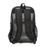 Heavy Duty Classic Student Mesh Backpack | Padded Straps | Black