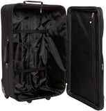 Rockland Luggage Skate Wheels 4 Piece Luggage Set, Black, One Size