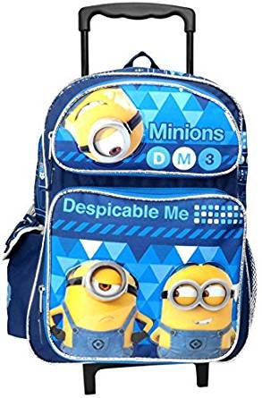 Despicable Me 3 Minions 16" Large Rolling Backpack