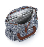 Sakroots Women's Artist Circle Flap Backpack, Navy Spirit Desert