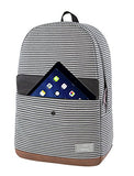 Hex Echo Laptop Backpack (Stripe/Grey Denim - Hx1840-Stgd)