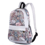 Black Butterfly Women'S Student Backpack For Daypack Backpack School Bag White Red , V