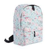 Damara Womens Allover Zipper Utility Expandable Canvas Backpack,Light Green