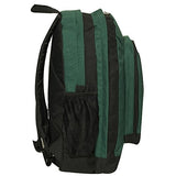 Everest Double Main Compartment Backpack, Dark Green, One Size