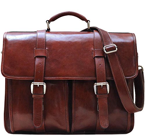 Shop Floto Leather Buckle Strap Briefcase Bag – Luggage Factory