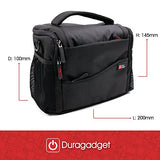DURAGADGET Deluxe Quality, Shock-Absorbing & Water-Resistant Shoulder/Messenger Bag in Black &