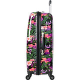 Tommy Bahama 28" Hardside Luggage Spinner Suitcase Hibisus Vine Black, Hibiscus